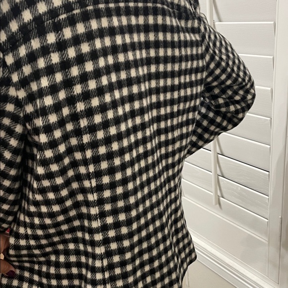 Talbots black and white gingham or plaid  jacket size 10 - Picture 4 of 7